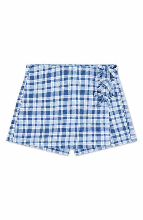Kids' Plaid Skort with Bows