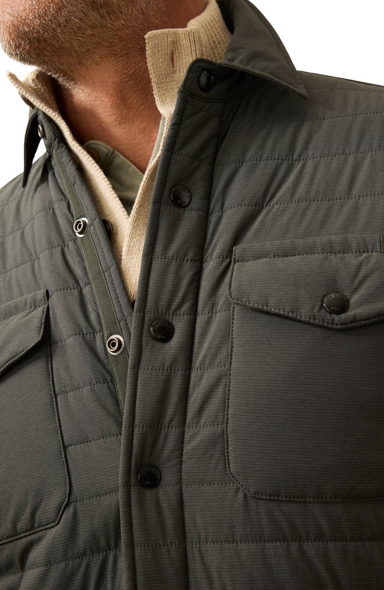 Faherty Horizon Series Insulated CPO Jacket, Alternate, color, Charcoal