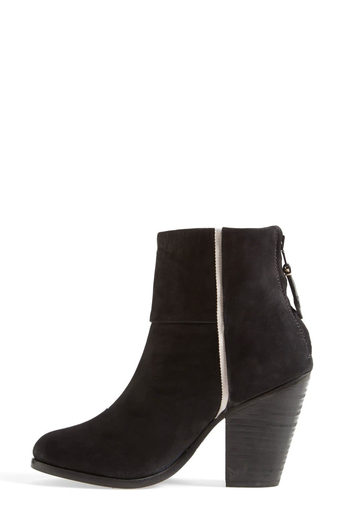 'Classic Newbury' Boot, Alternate, color, BLACK NUBUCK