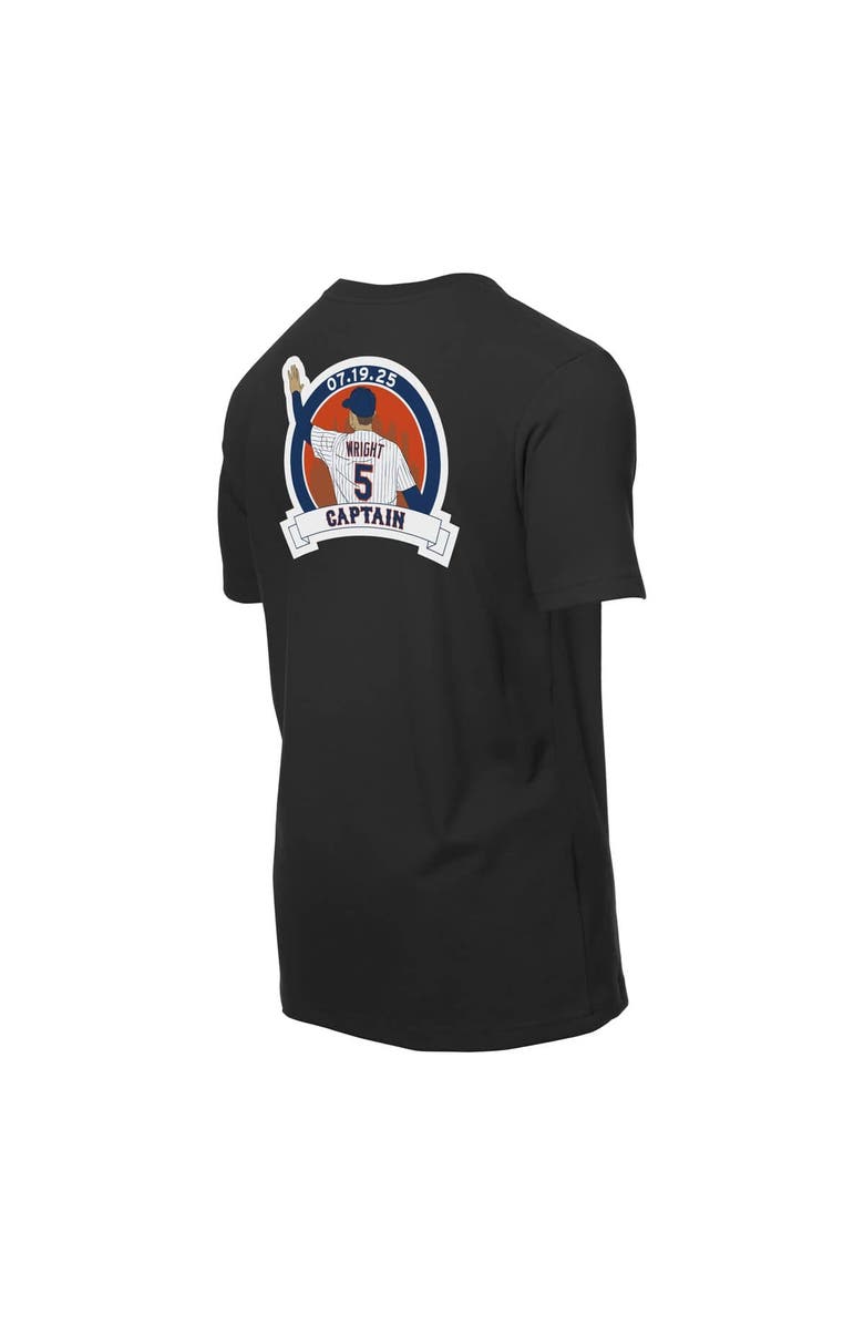 New Era Men's  New Era David Wright Black New York Mets Retired Player Graphic T-Shirt, Alternate, color, 