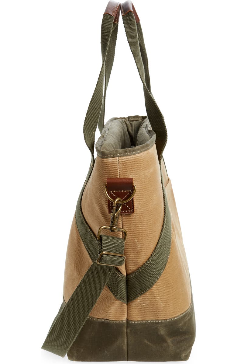 L.L.Bean Insulated Waxed Canvas Tote Bag, Alternate, color,