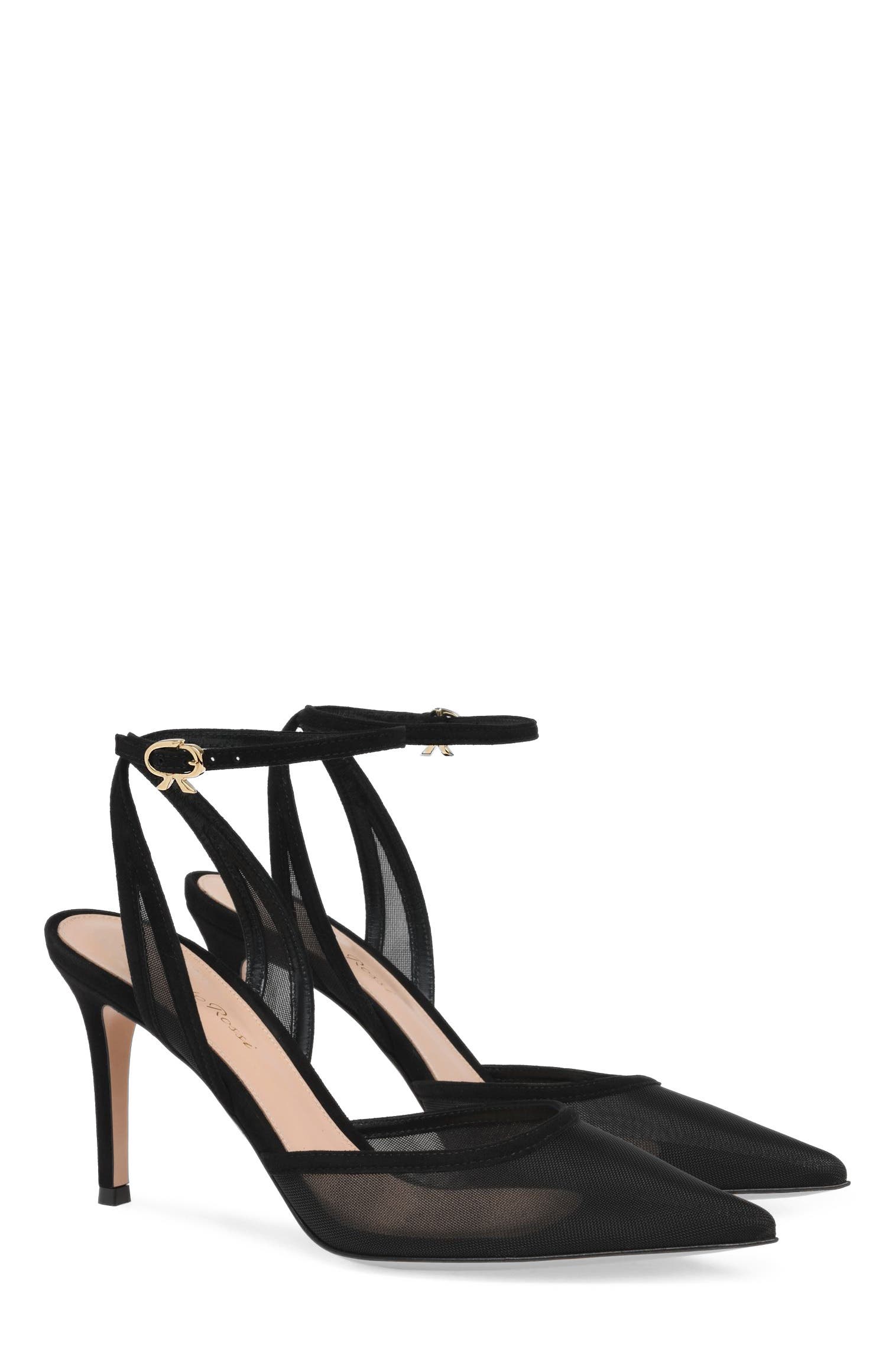 Dorotea D'Orsay 85 Ankle Pump, Alternate, color, Black Fabric