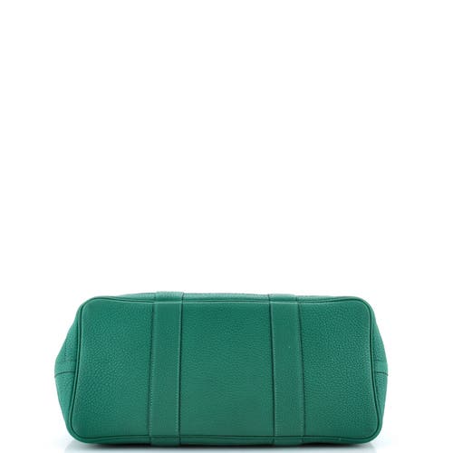 Pre-owned Hermes  Hermes Garden Party Tote Leather 36 In Green
