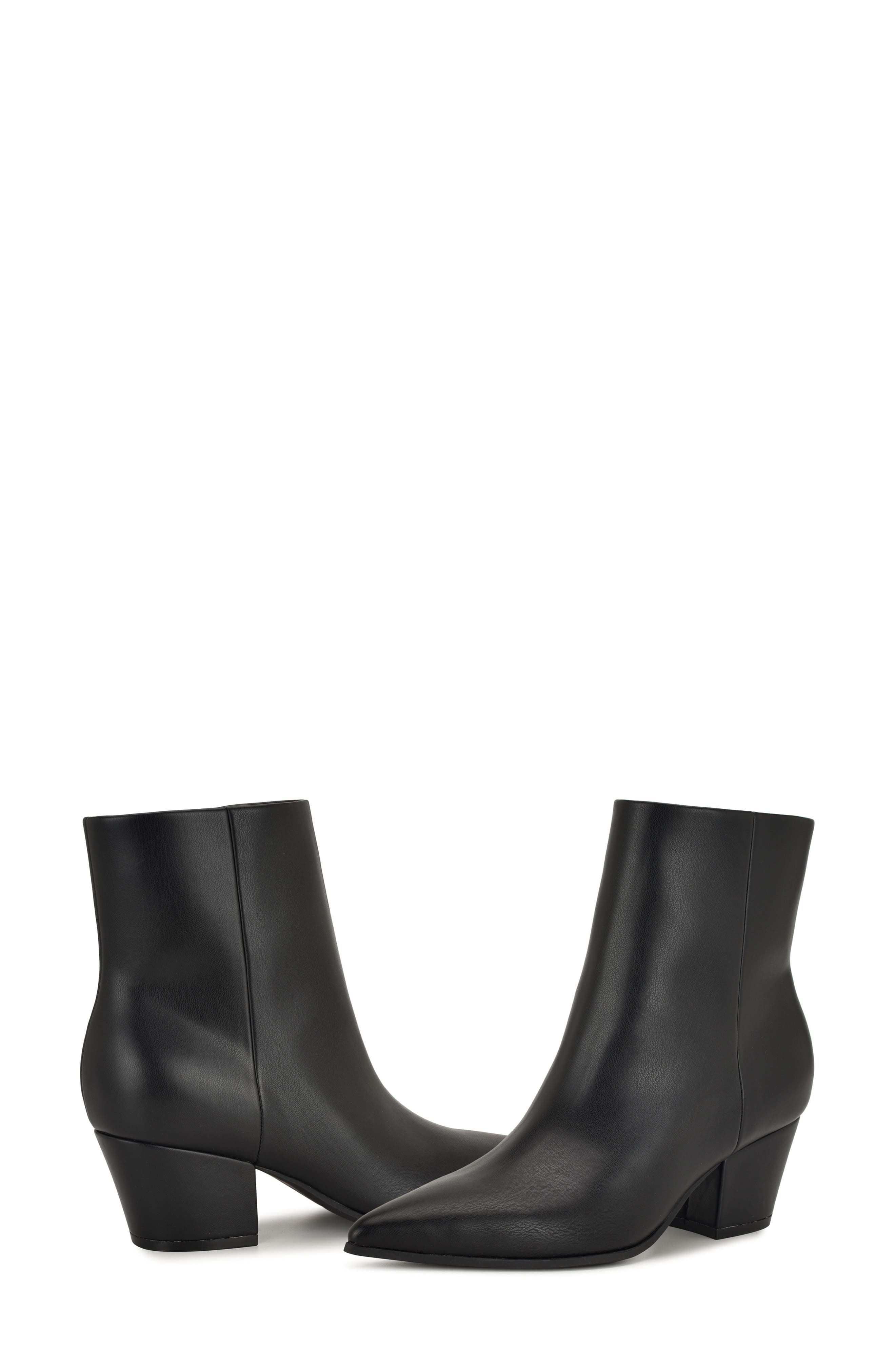 Nine West Serri Block Heel Bootie, Alternate, color, Black