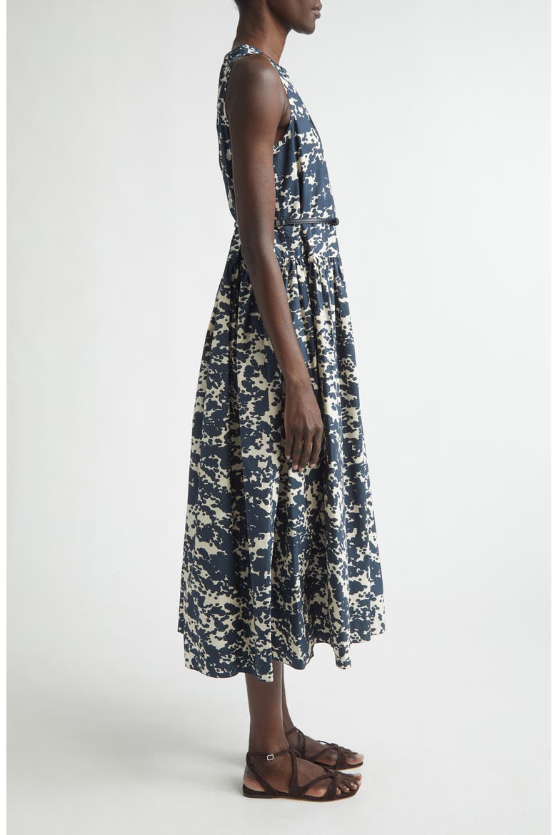 Teresa Print Cotton Midi Dress, Alternate, color, ULTRAMARINE