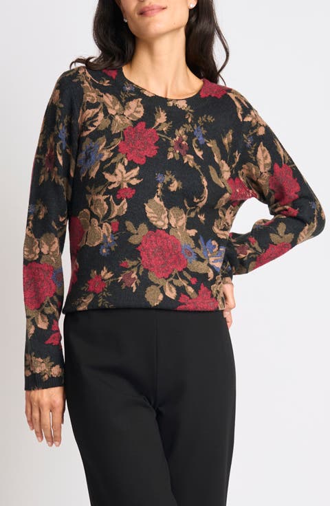 Floral Crewneck Sweater