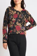 Halogen® Floral Crewneck Sweater
