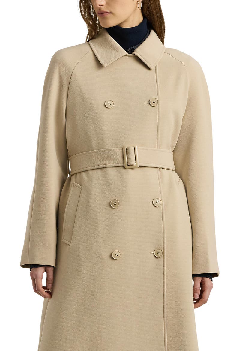 Crepe Belted Coat, Alternate, color, EXPLORER S