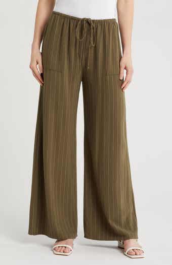 Renee C Wide Leg Drawstring Pants