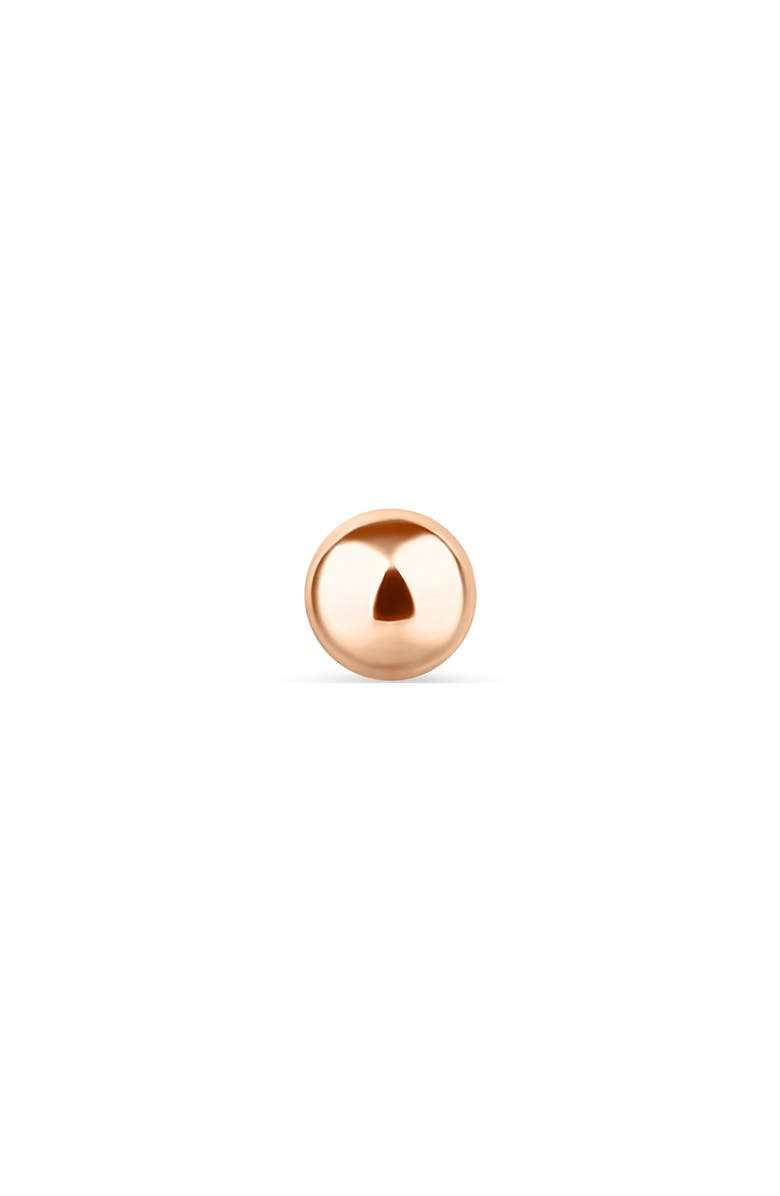 MARIA TASH Ball Single Threaded Stud Earring, Alternate, color, Rose Gold