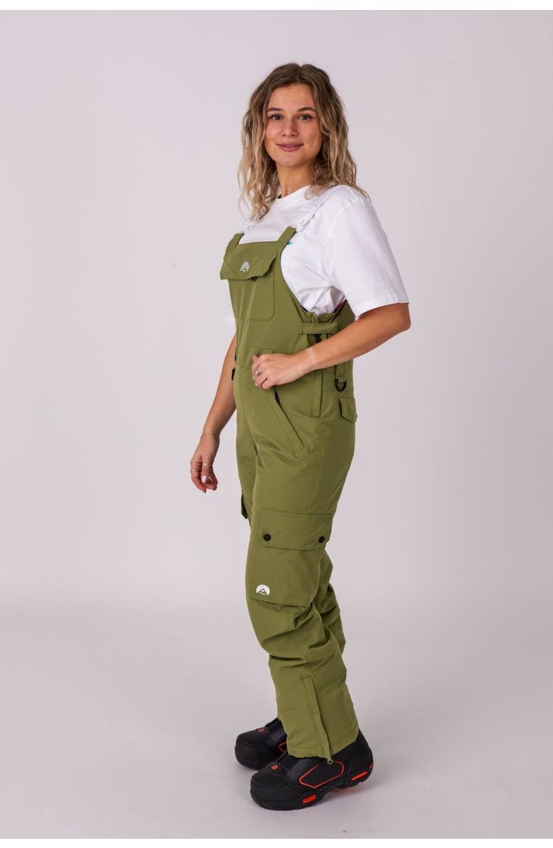 OOSC Yeh Girl Bib Pant - Khaki, Alternate, color, Khaki
