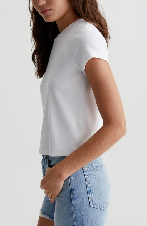 Ag Sadie Crop T-shirt In White