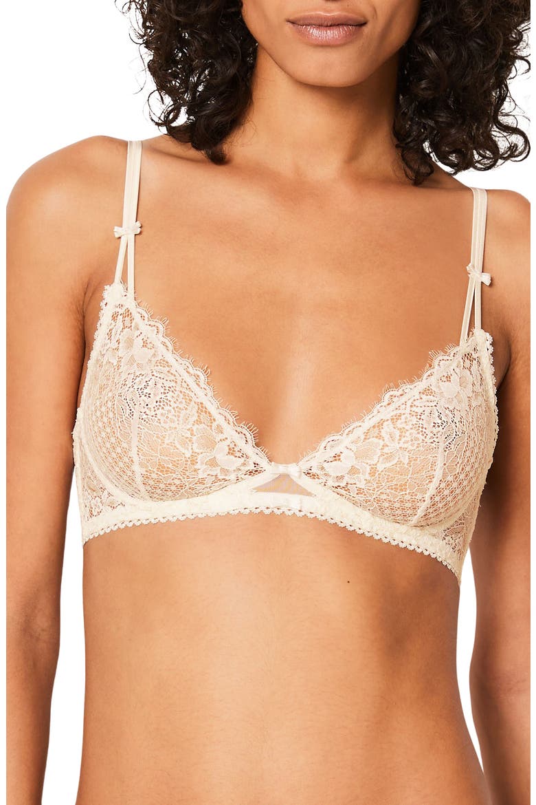 Brillance Lace Underwire Bra, Main, color, ECRU