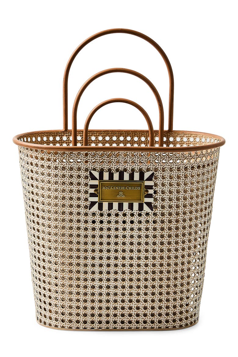 Cane Set of 3 Baskets, Alternate, color, BEIGE