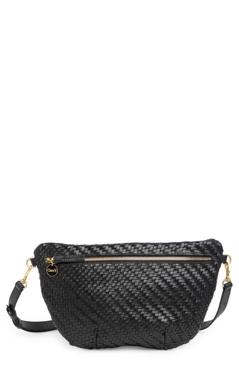 Grande Woven Leather Belt Bag