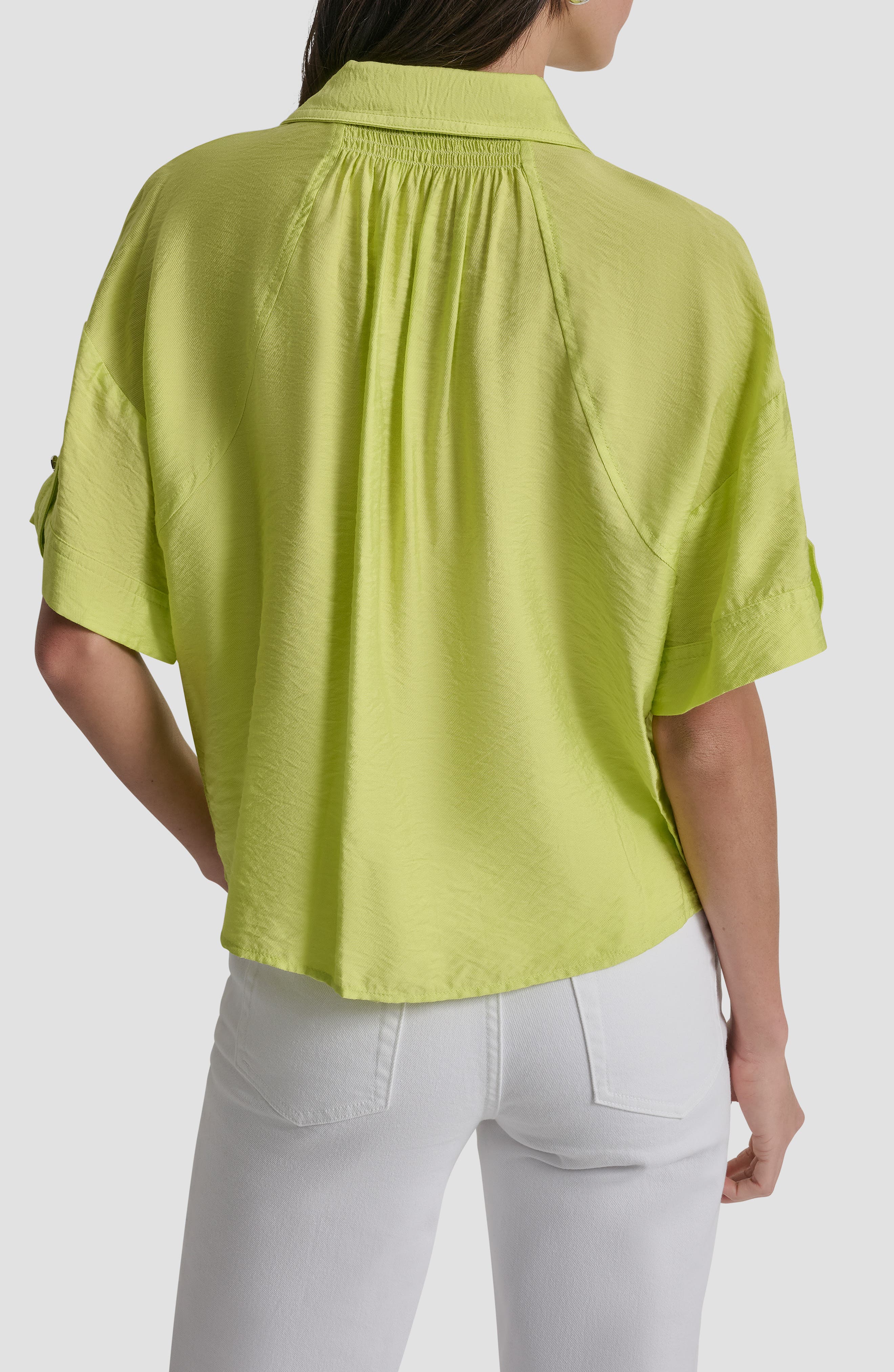 Short Sleeve Roll Tab Shirt - image 4