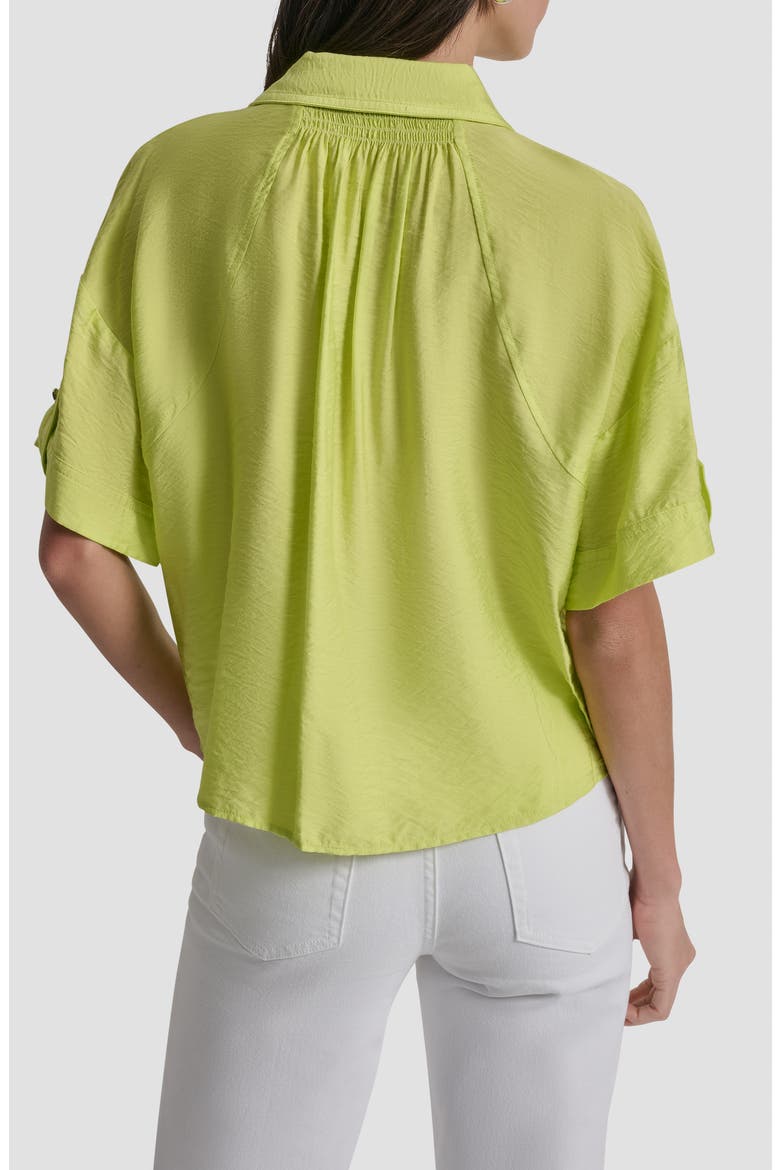 Short Sleeve Roll Tab Shirt, Alternate, color, LIMEADE