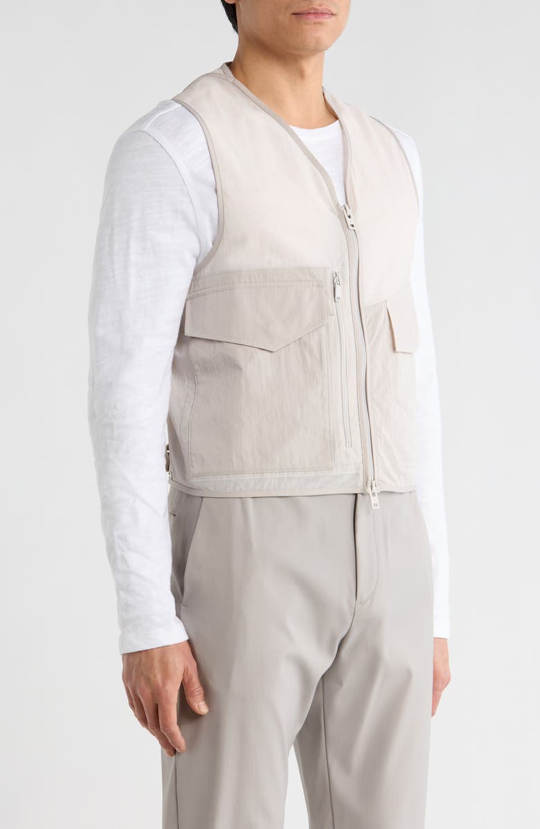 Y-3 Tactical Utility Vest, Alternate, color, Beige/Brown