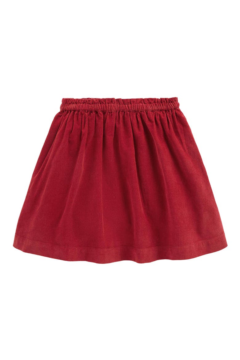 Kids' Woven Button-Through Skirt, Alternate, color, OATMEAL PATCHWORK FLOWER