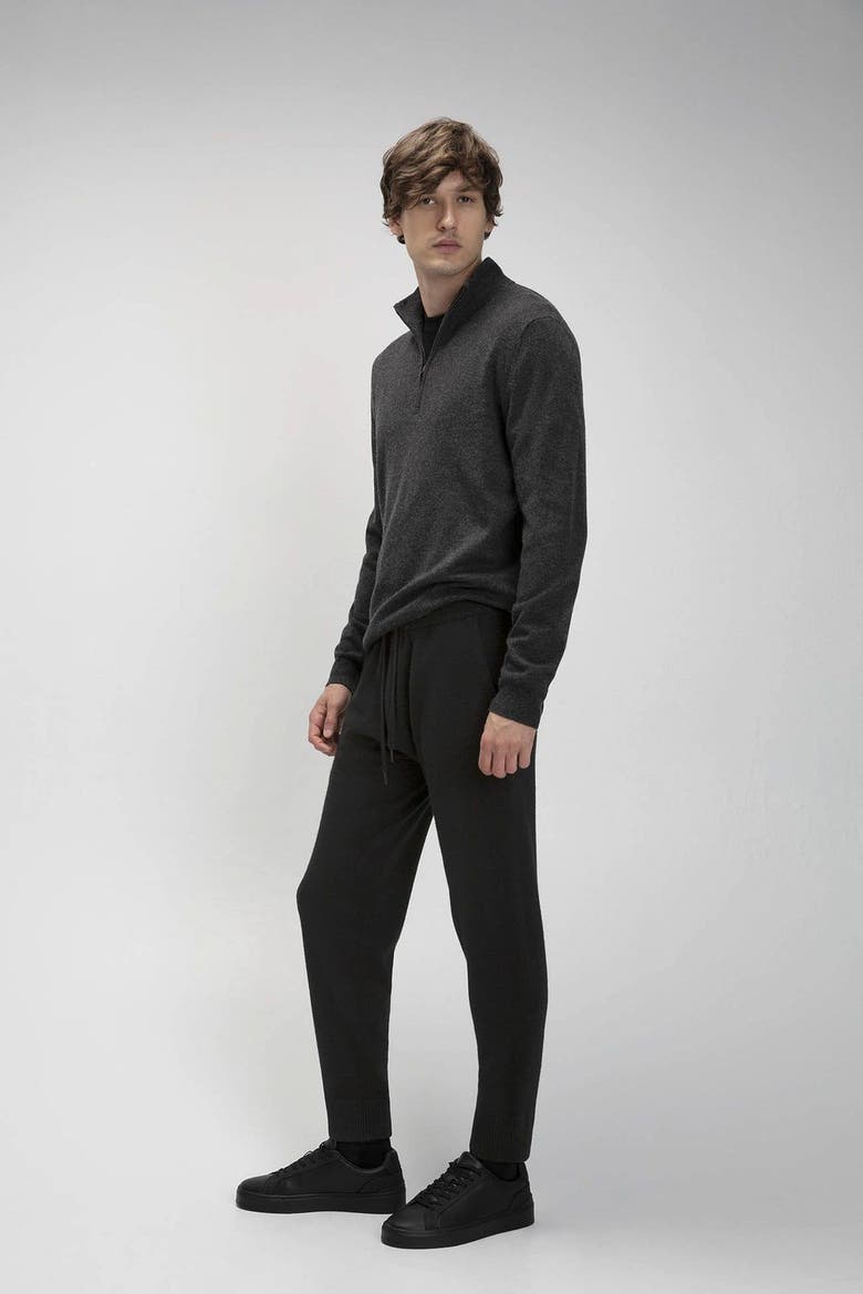Kevin Cashmere Joggers, Alternate, color, Black