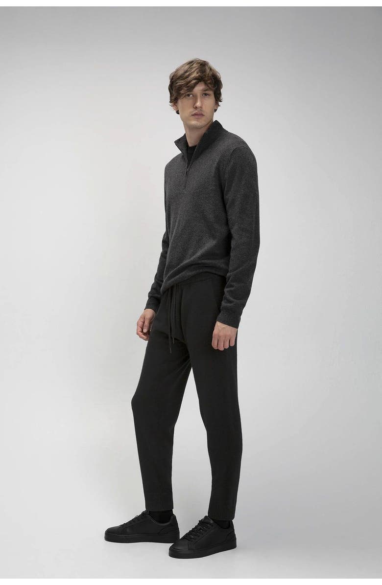 NAKED CASHMERE Kevin Cashmere Joggers, Alternate, color, Black