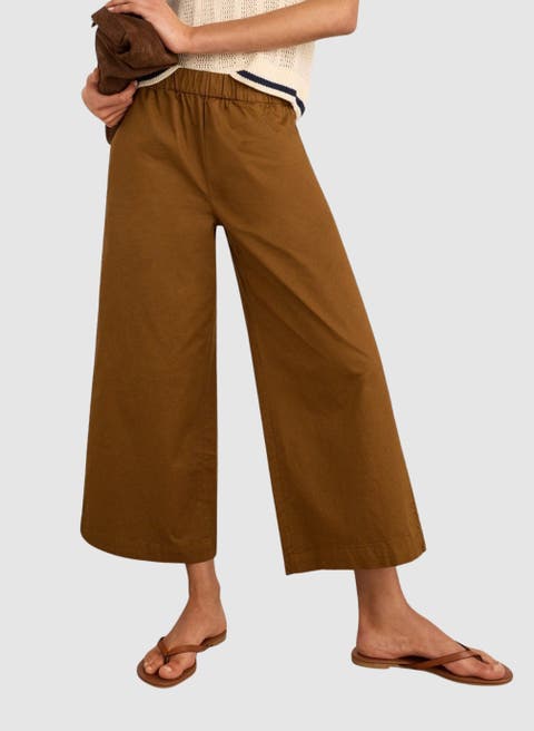 Shelby Organic Cotton Wide Leg Trousers