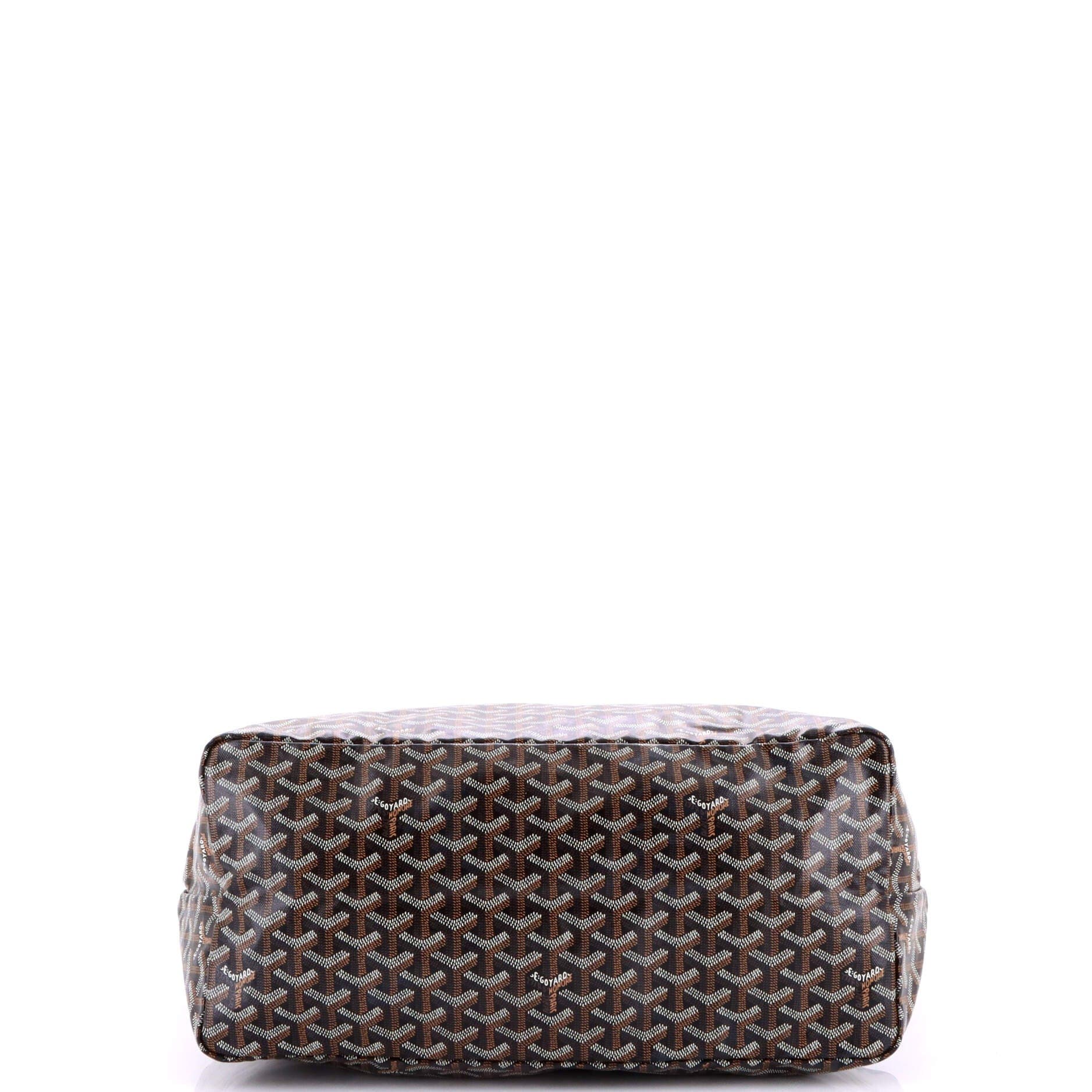 Pre-Owned Goyard Saint Louis Tote Coated Canvas GM, Alternate, color, Black