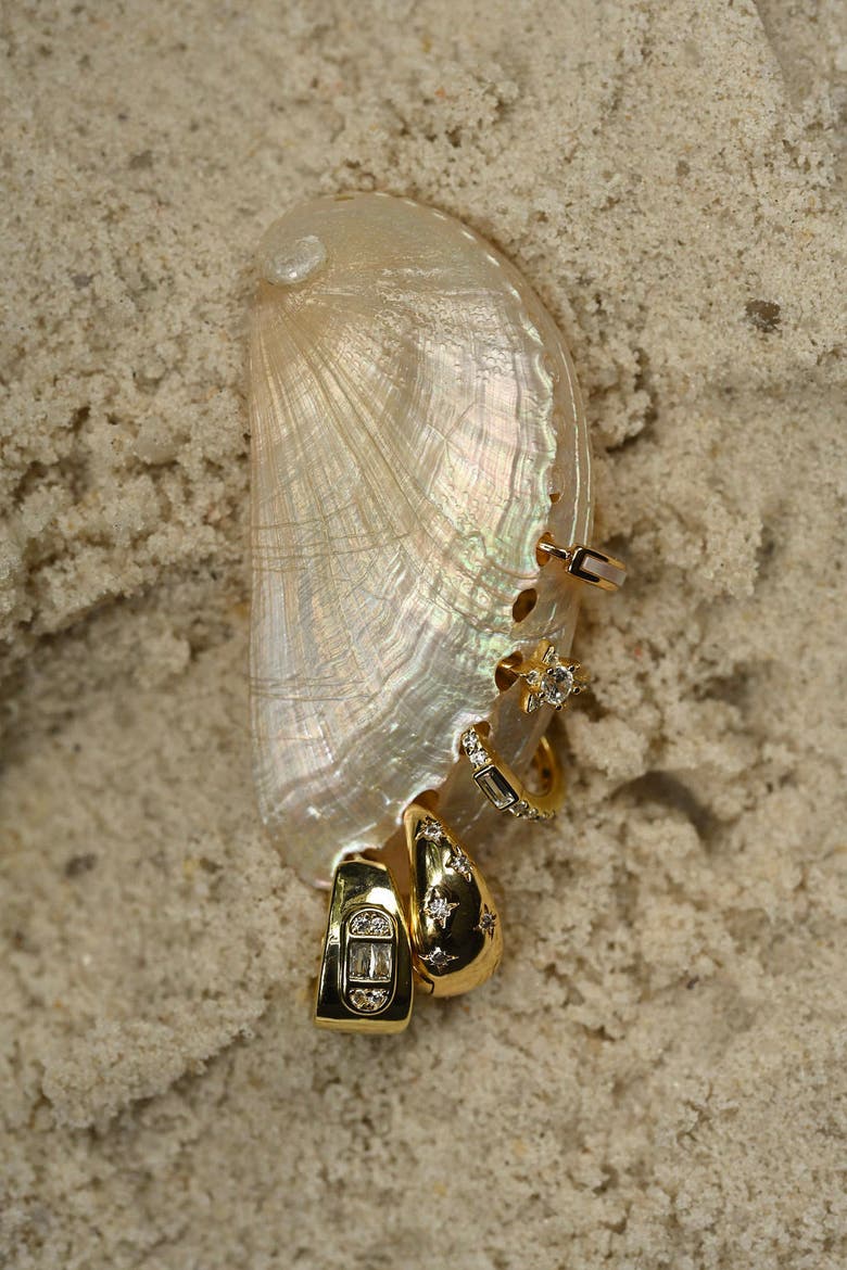 Celeste Earrings, Alternate, color, Gold