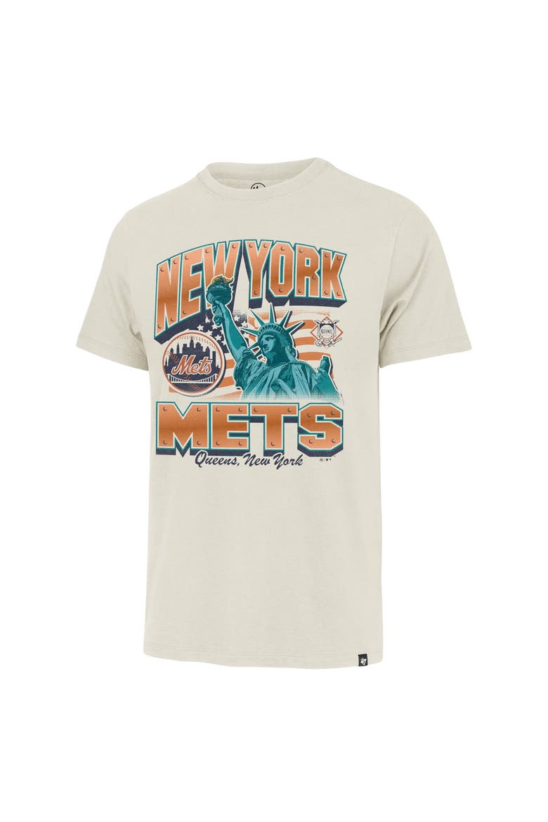 Men's '47 Cream New York Mets Regional Franklin T-Shirt, Alternate, color, Cream