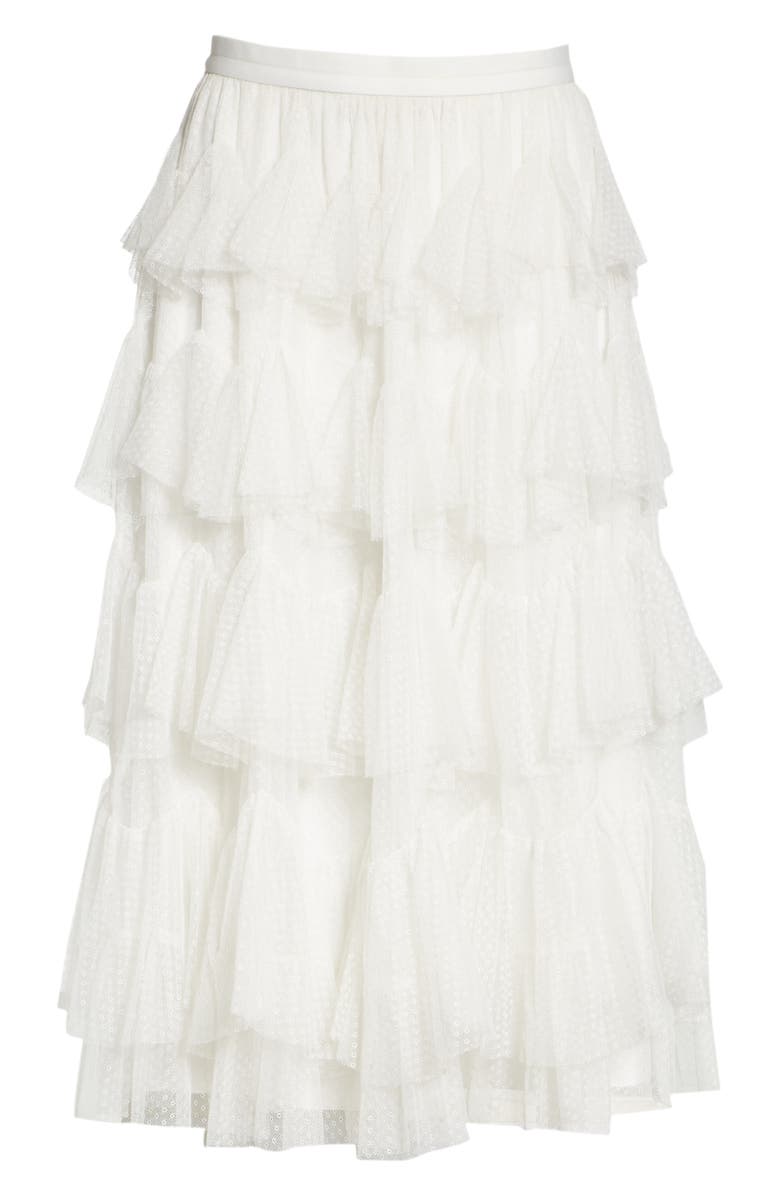 Needle & Thread Tiered Tulle Skirt, Alternate, color, 