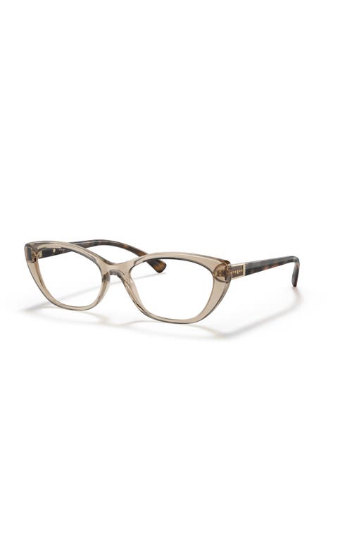 Vogue Eyewear 52mm Oval Optical Glasses In Brown