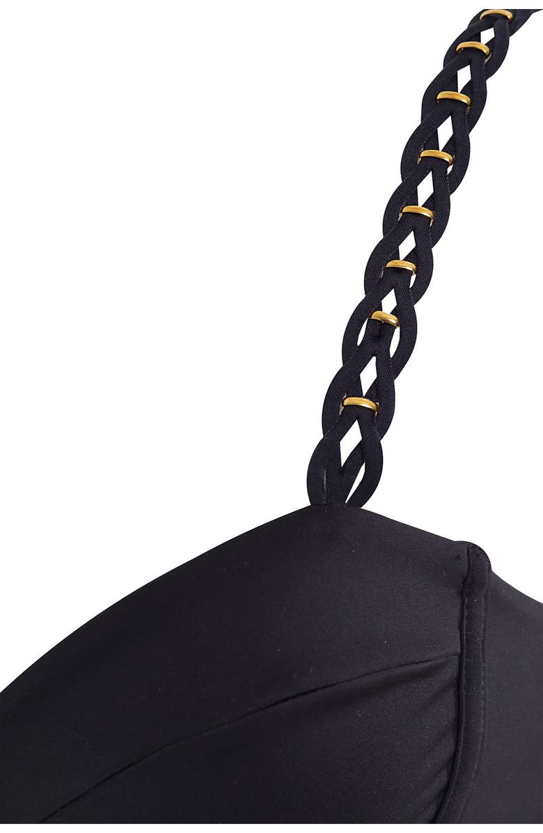 Agua Bendita Maray Solstice Bikini Top, Alternate, color, Black