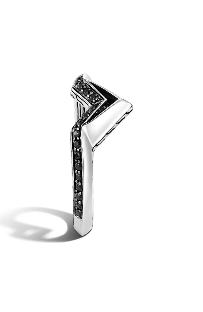 John Hardy Set of 2 Tiga Black Sapphire Stacking Rings, Alternate, color, 