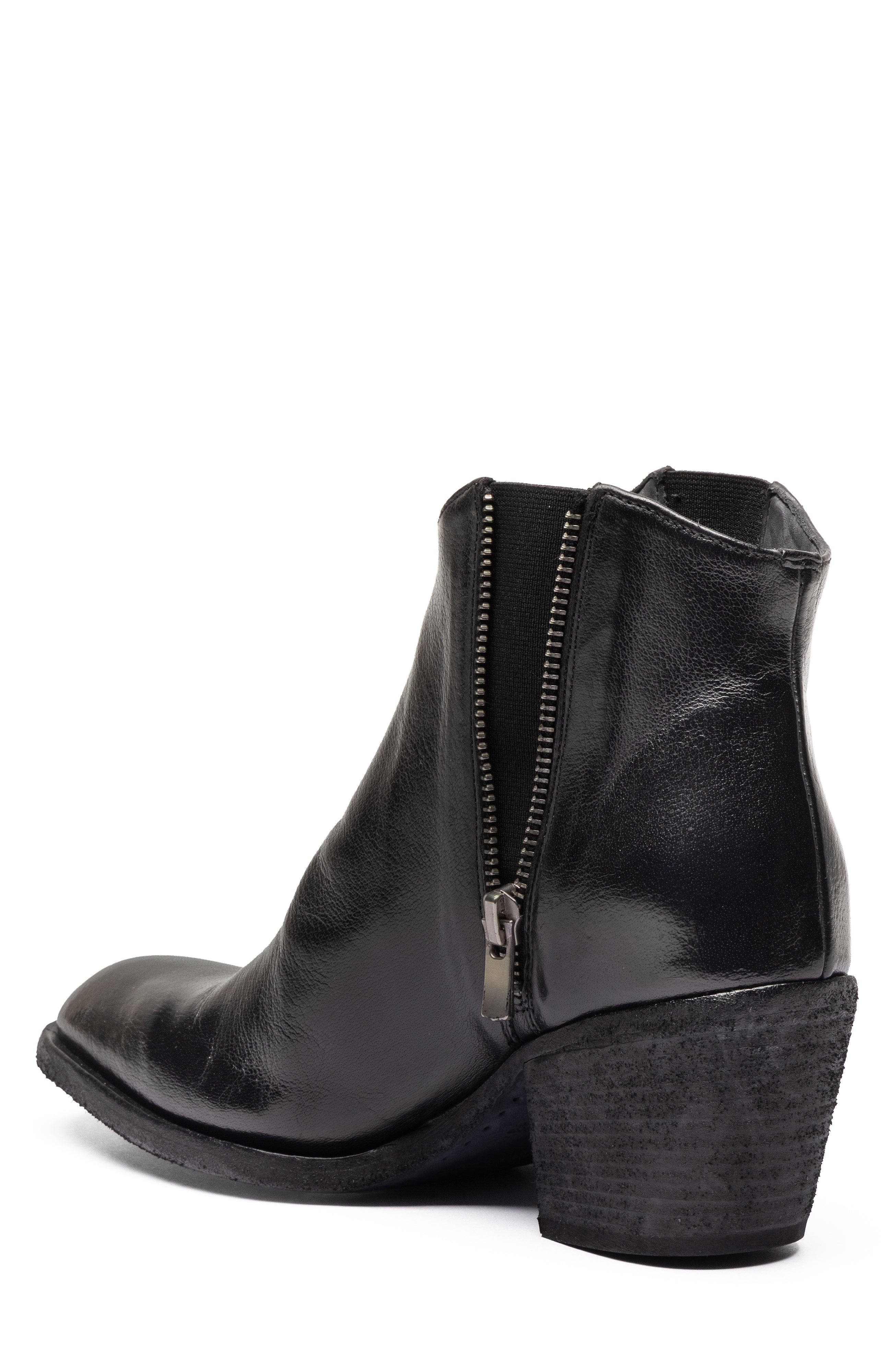 Officine Creative Sydne 015 Suede Pointed-Toe Bootie, Alternate, color, Black