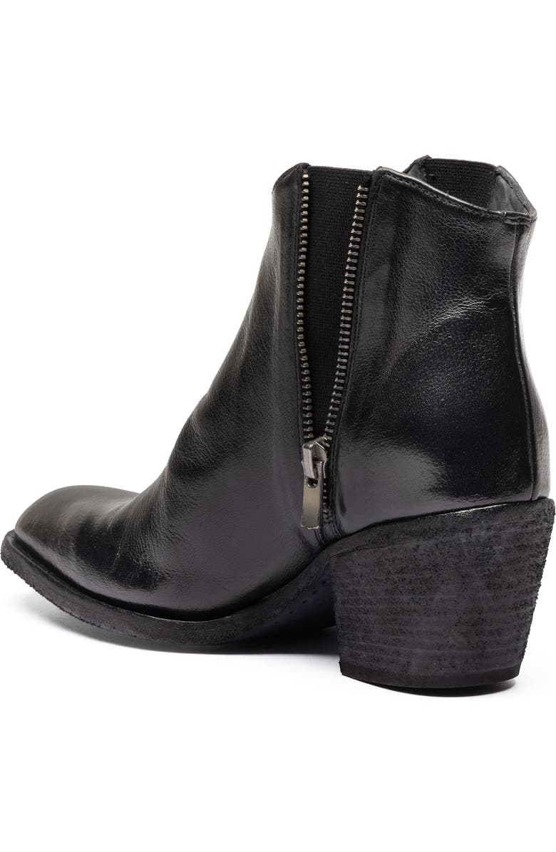 Officine Creative Sydne 015 Suede Pointed-Toe Bootie, Alternate, color, Black