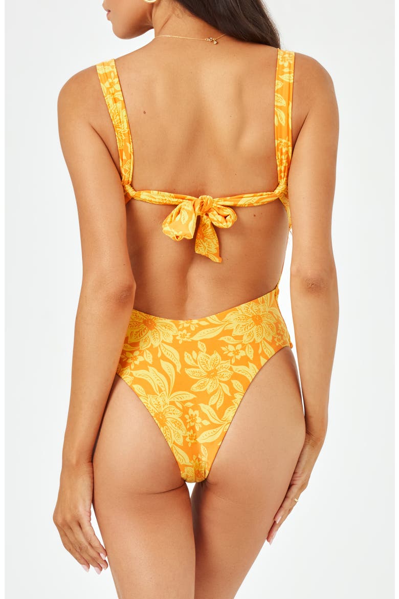 Kendal Classic Underwire One-Piece Swimsuit, Alternate, color, GOLDEN HOUR BLOSSOM