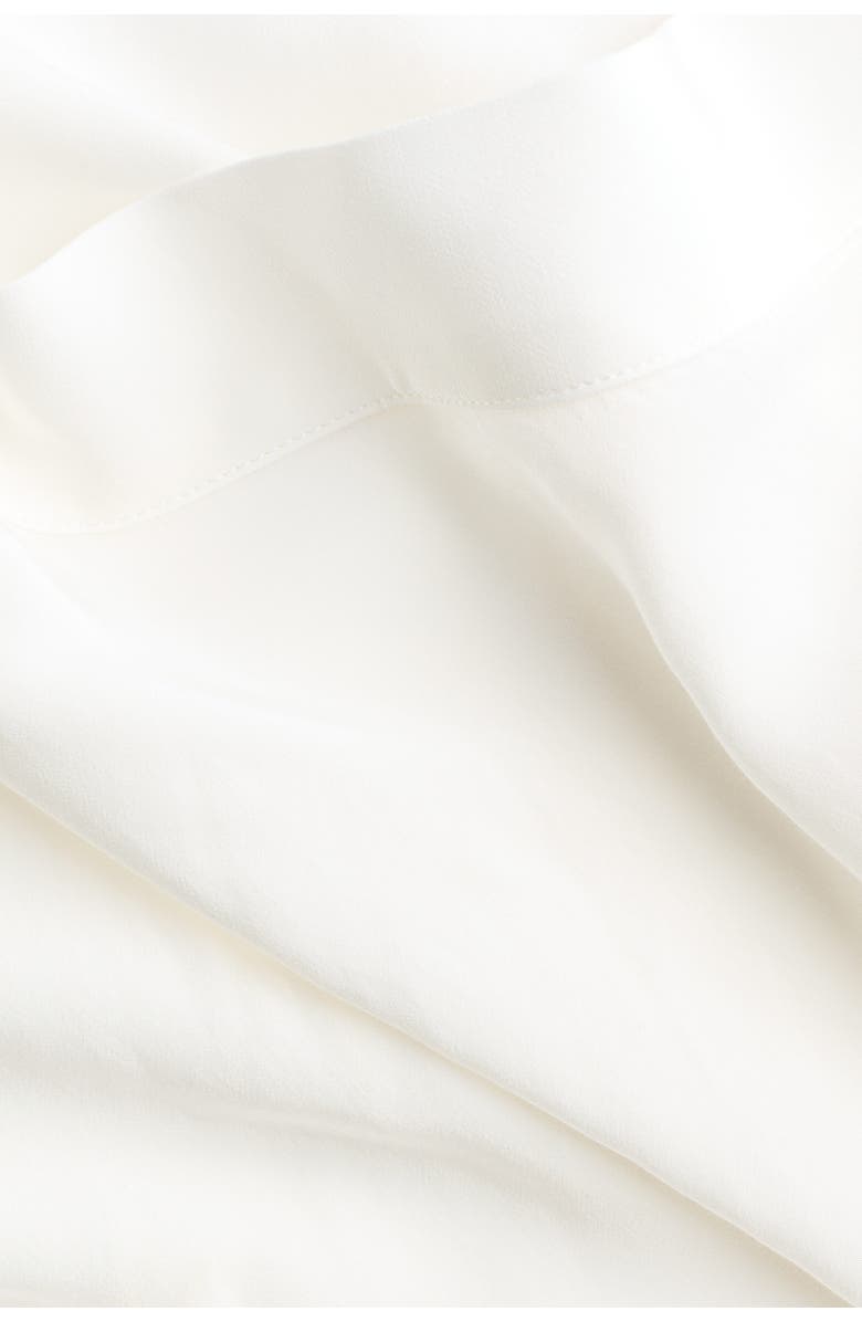 H&M Cowl-neck Blouse, Alternate, color, White