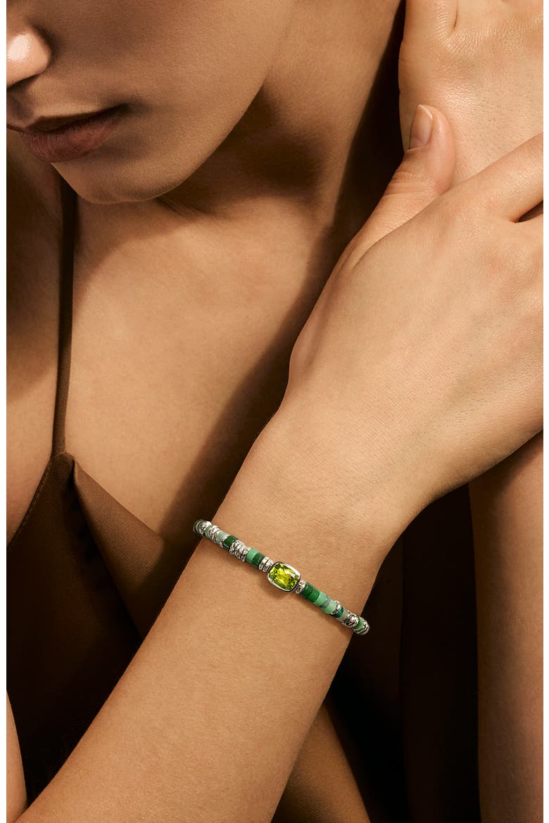 Heishi Bracelet, Alternate, color, PERIDOT