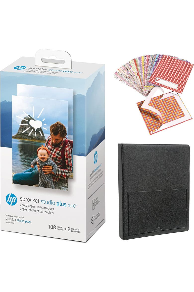 Sprocket Studio Plus 4x6 Print Bundle Set, Main, color, White