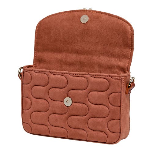 Wolf Mimi Swirl Shoulder Bag With Scarf In Nutshell Brown