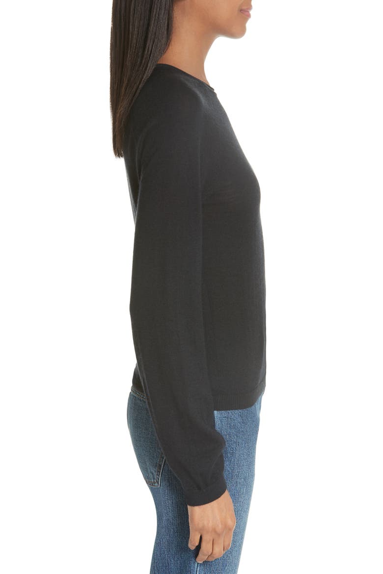 Essentials Cashmere Sweater, Alternate, color, BLACK