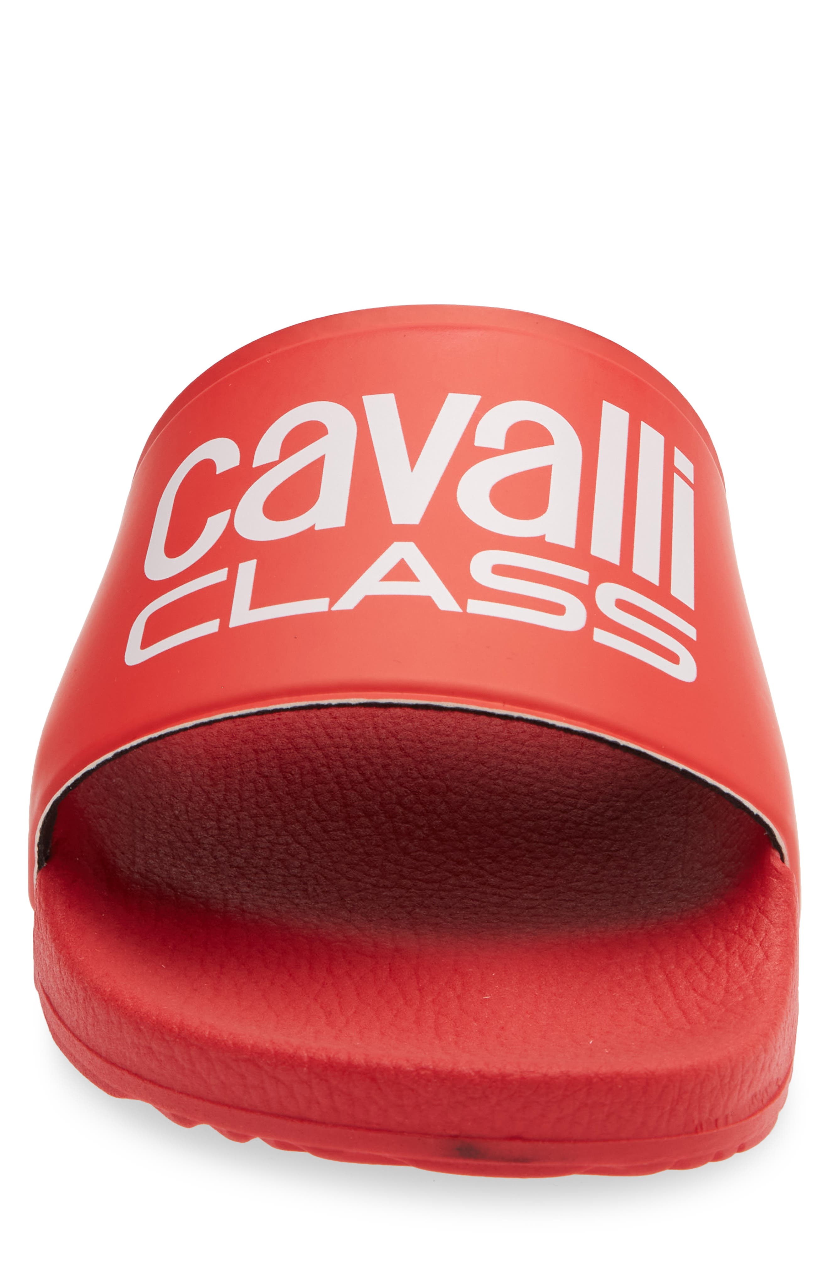Roberto Cavalli Pool Slide Sandal, Alternate, color, Red