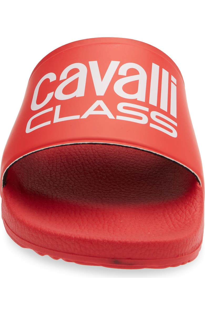 Roberto Cavalli Pool Slide Sandal, Alternate, color, Red