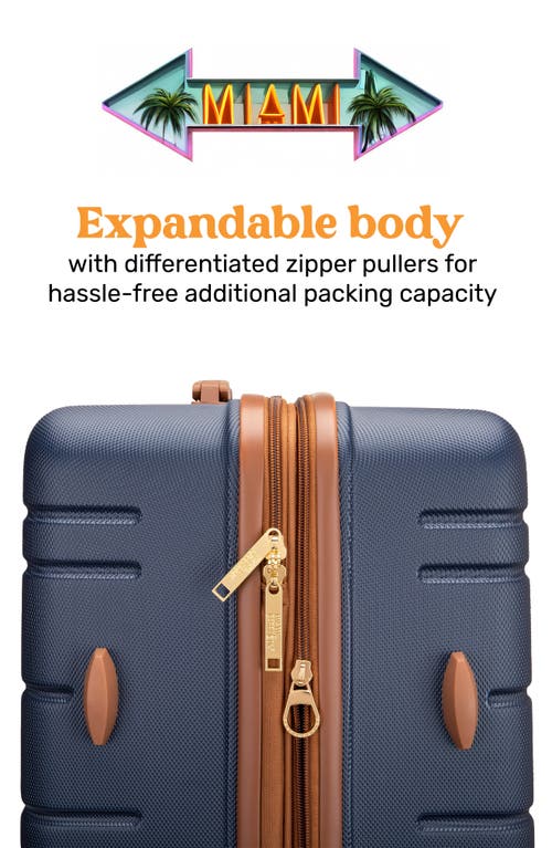 Miami Carry On Brickell 3-piece Hardside Spinner Luggage Set In Blue