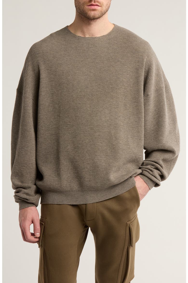 Fear of God Essentials Oversize Waffle Crewneck Sweater (Men