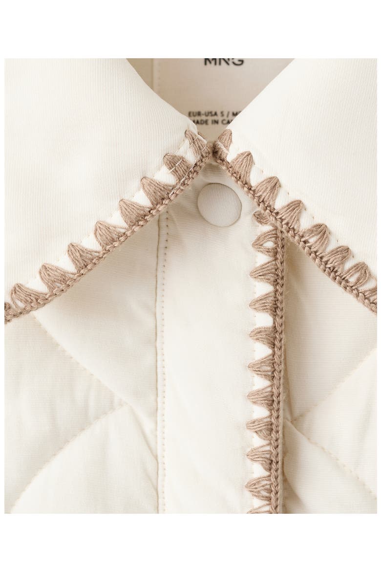 Quilted Jacket, Alternate, color, ECRU