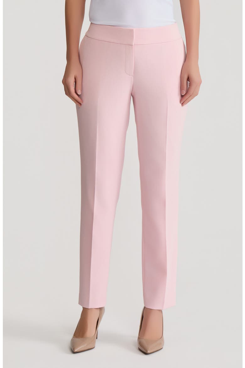 Flat Front Slim Pants, Main, color, TUTU PINK