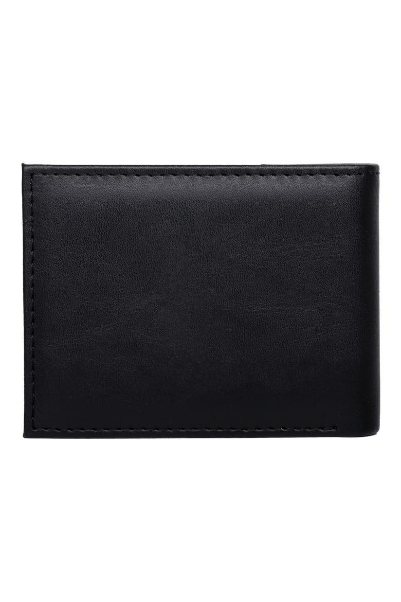Smooth RFID Bifold, Alternate, color, BLACK