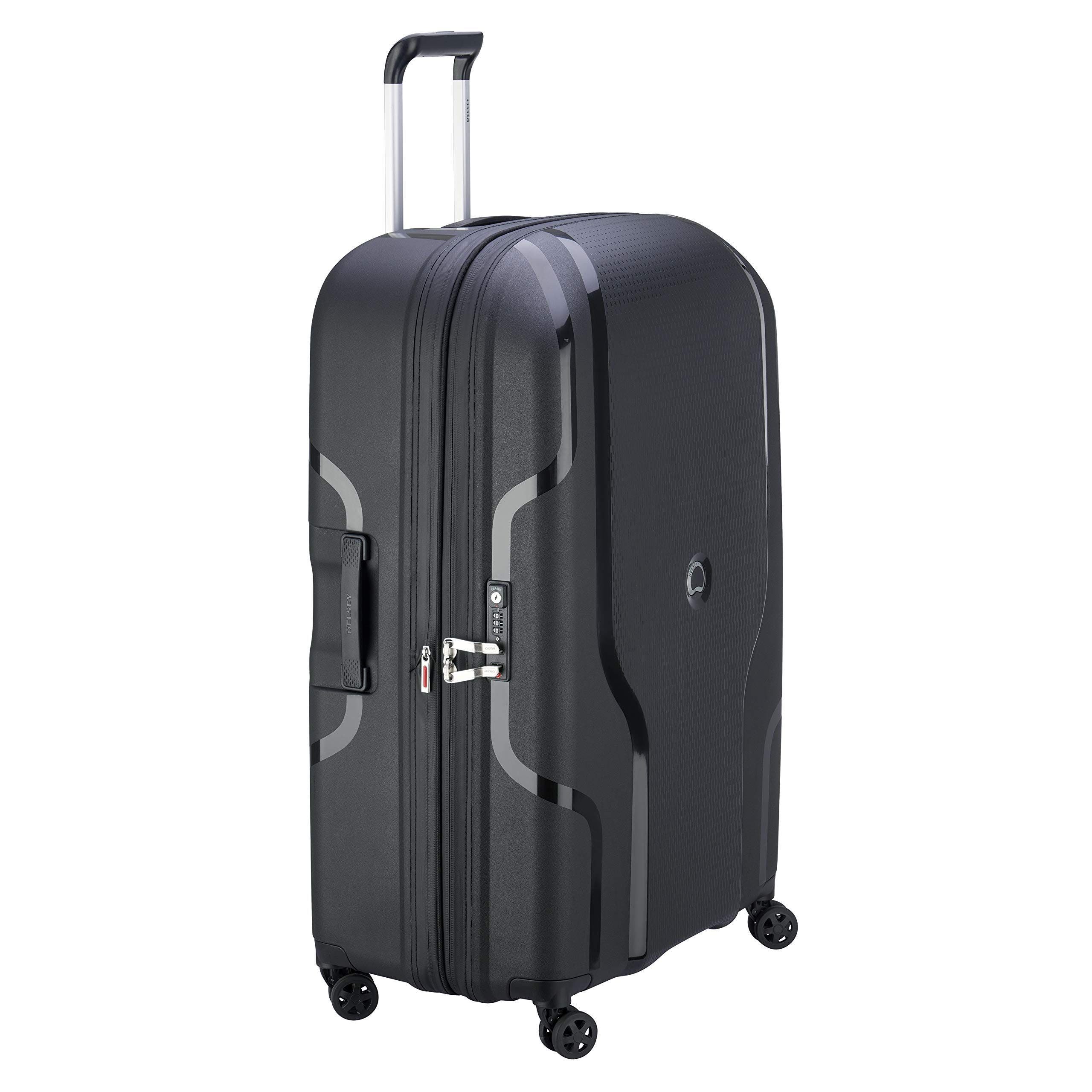 Delsey Paris Clavel Hardside Large Expandable Luggage with Spinner Wheels, Alternate, color, Black