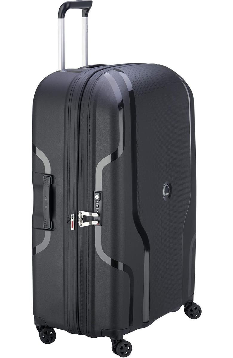 Delsey Paris Clavel Hardside Large Expandable Luggage with Spinner Wheels, Alternate, color, Black